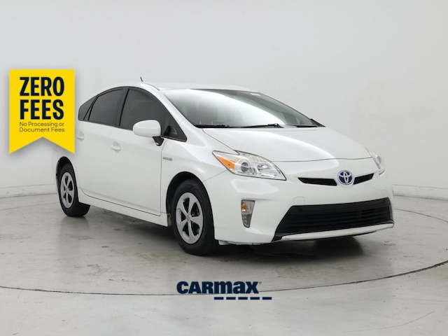 White 2015 Toyota Prius Hatchback Front-Wheel Drive Automatic