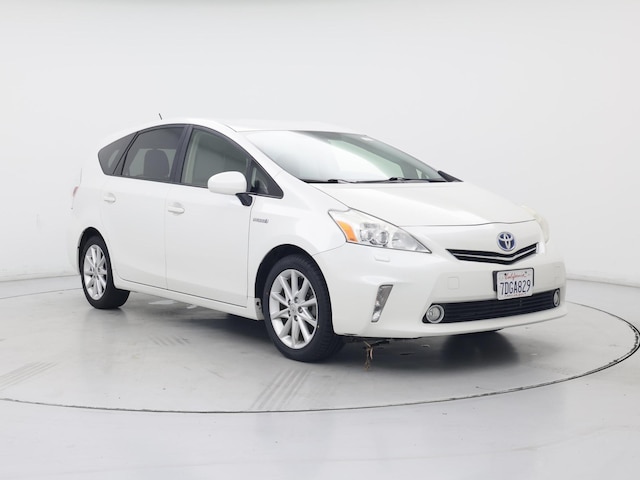 White 2014 Toyota Prius v Five FWD Wagon Front-Wheel Drive Automatic