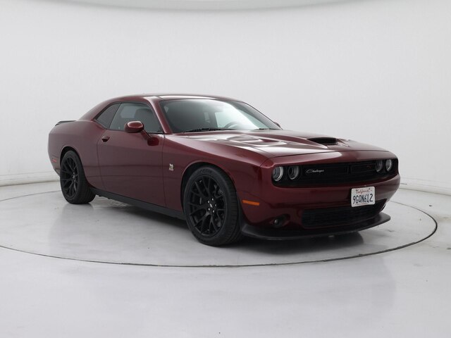 Red (Burgundy) 2019 Dodge Challenger R/T Scat Pack RWD Coupe Rear-Wheel Drive Automatic