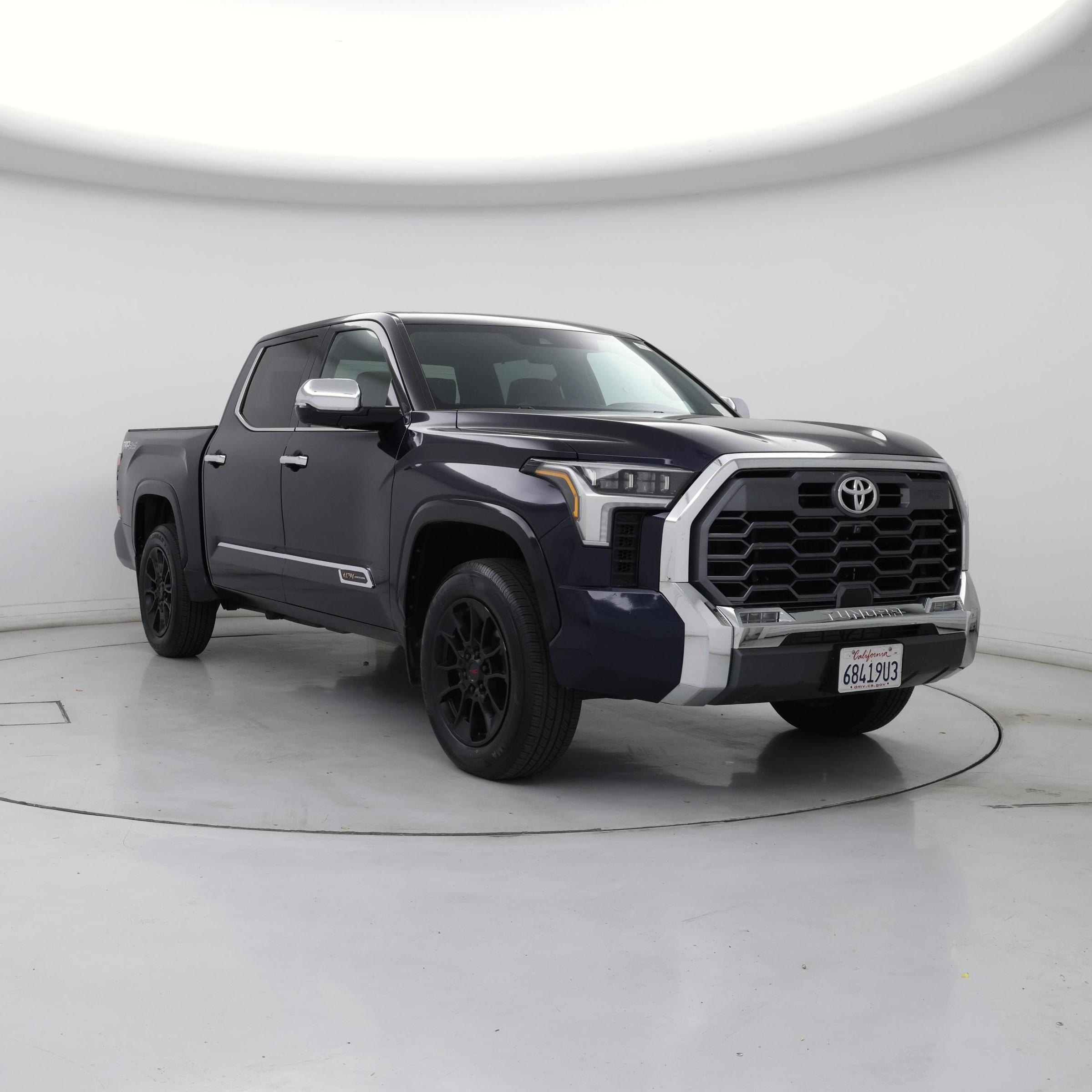 Blue 2023 Toyota Tundra Pickup Truck Four-Wheel Drive Automatic