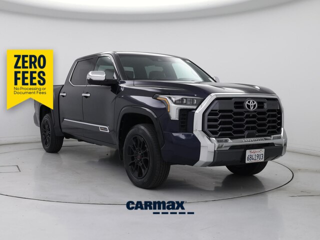 Blue 2023 Toyota Tundra Pickup Truck Four-Wheel Drive Automatic