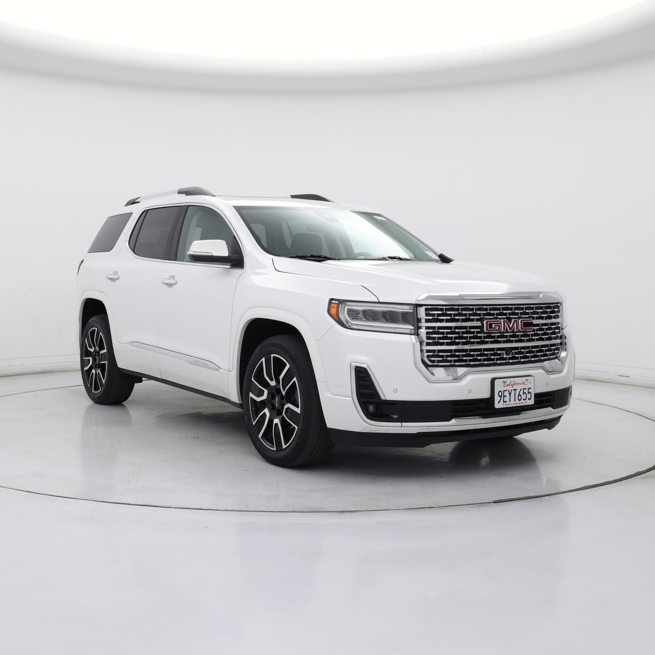 White 2020 GMC Acadia Denali AWD SUV / Crossover Four-Wheel Drive Automatic