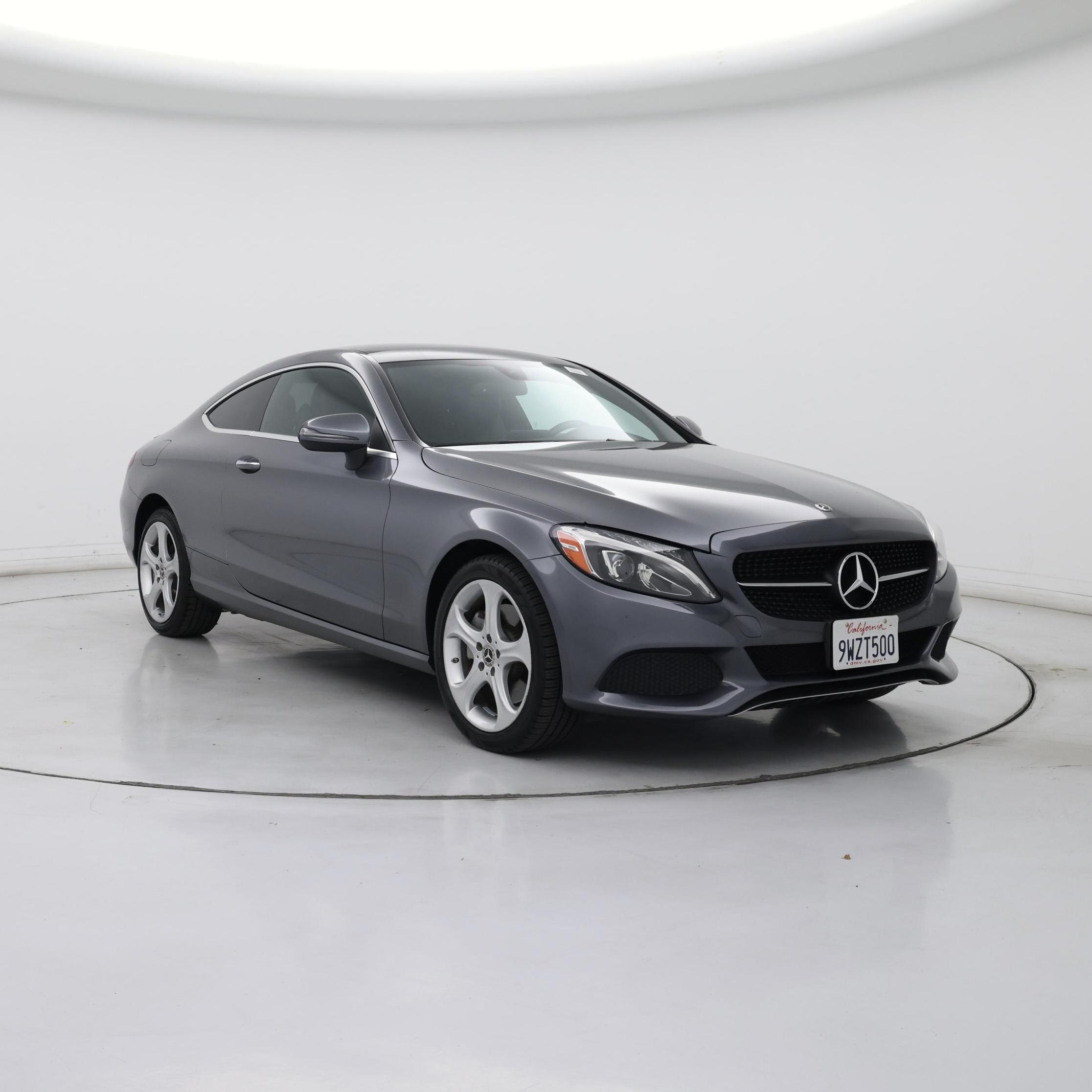 Gray 2017 Mercedes-Benz C-Class Coupe Rear-Wheel Drive Automatic