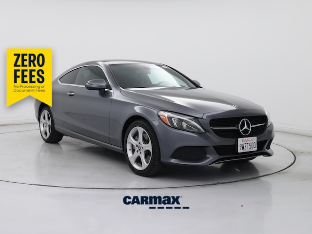 Gray 2017 Mercedes-Benz C-Class Coupe Rear-Wheel Drive Automatic