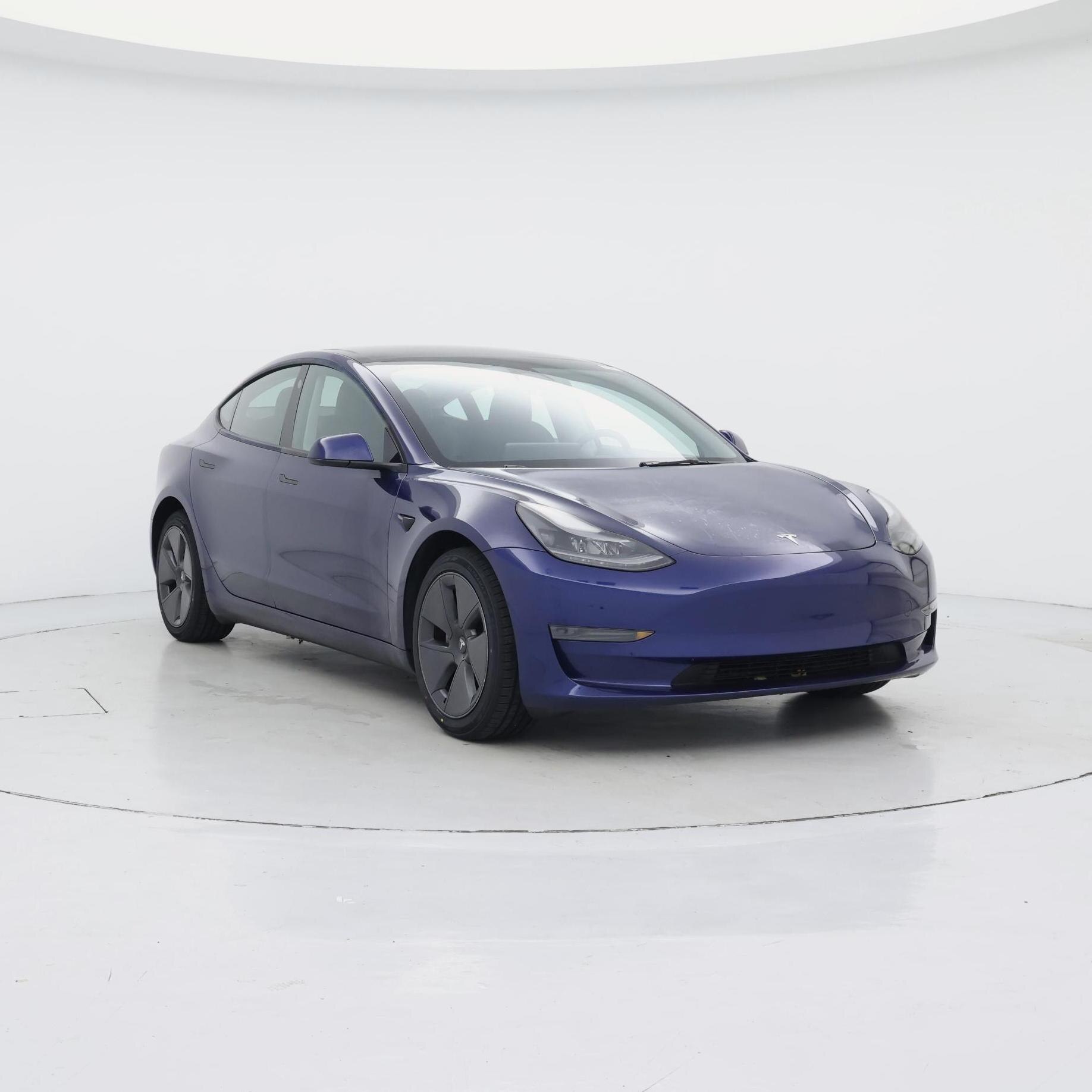 Blue 2023 Tesla Model 3 RWD Sedan Rear-Wheel Drive Automatic