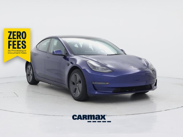 Blue 2023 Tesla Model 3 RWD Sedan Rear-Wheel Drive Automatic