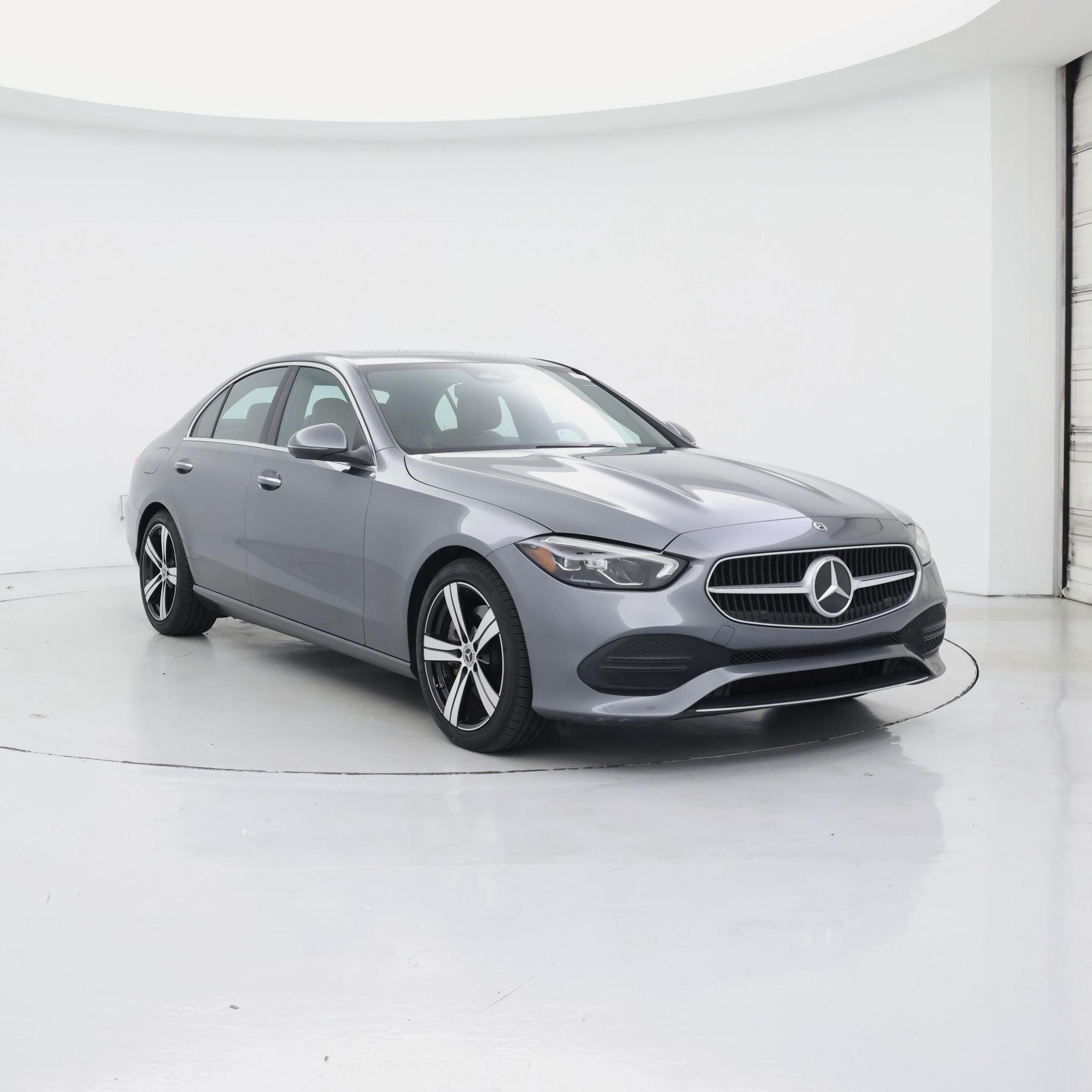 Gray 2022 Mercedes-Benz C-Class Sedan Rear-Wheel Drive Automatic