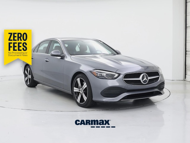 Gray 2022 Mercedes-Benz C-Class Sedan Rear-Wheel Drive Automatic
