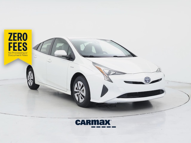White 2017 Toyota Prius Hatchback Front-Wheel Drive Automatic