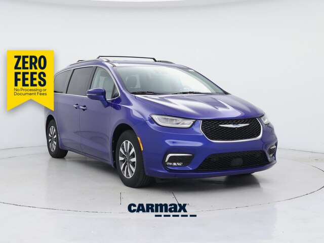 Blue 2021 Chrysler Pacifica Hybrid Minivan Front-Wheel Drive Automatic