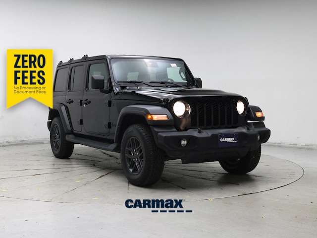 Black 2024 Jeep Wrangler Sport S 4-Door 4WD SUV / Crossover Four-Wheel Drive Automatic