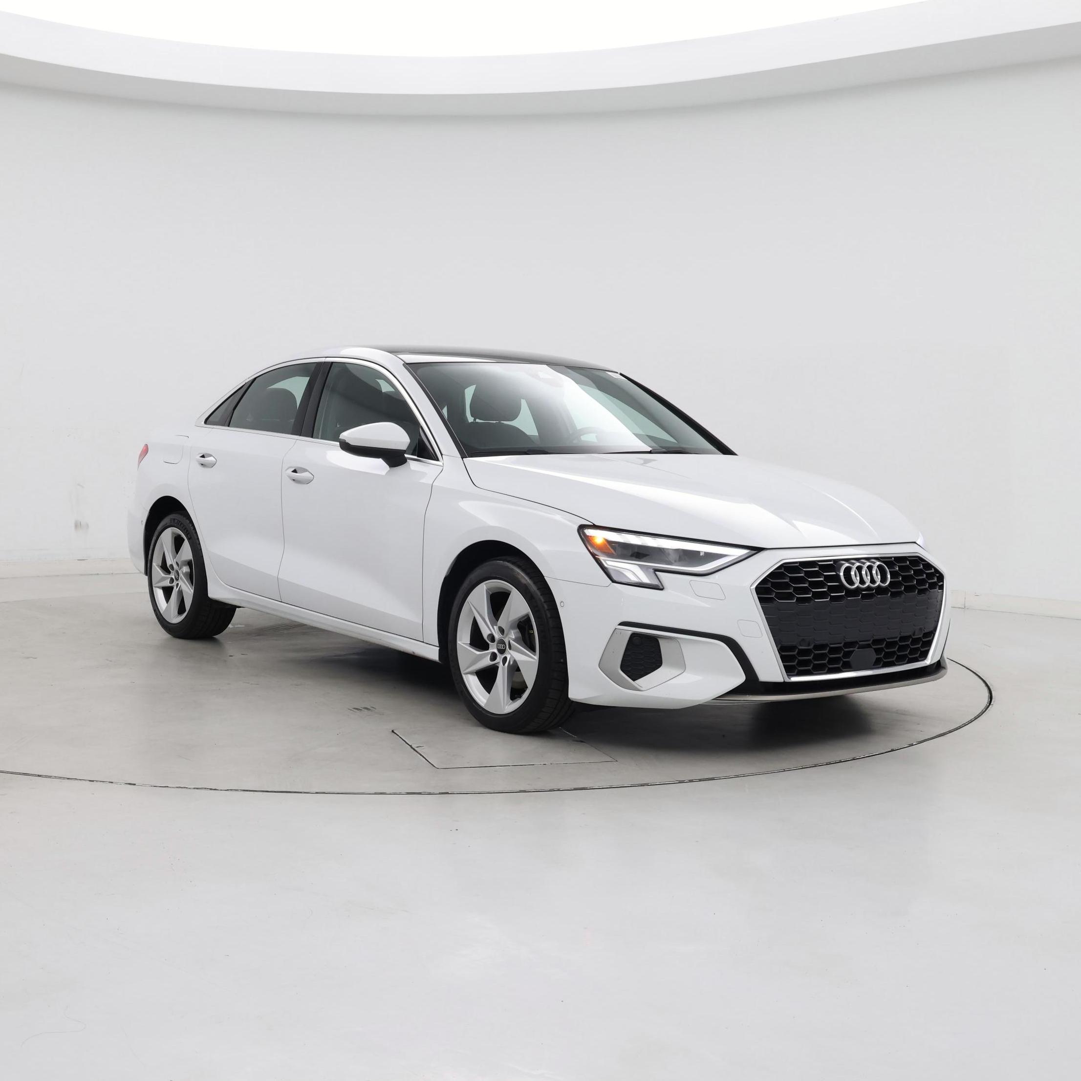 White 2023 Audi A3 40 TFSI Premium FWD Sedan Front-Wheel Drive Automatic