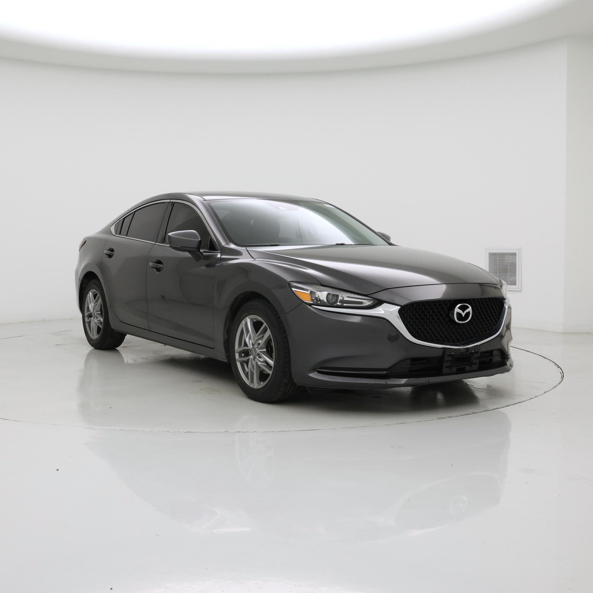 Black 2018 Mazda MAZDA6 Sedan Front-Wheel Drive Manual