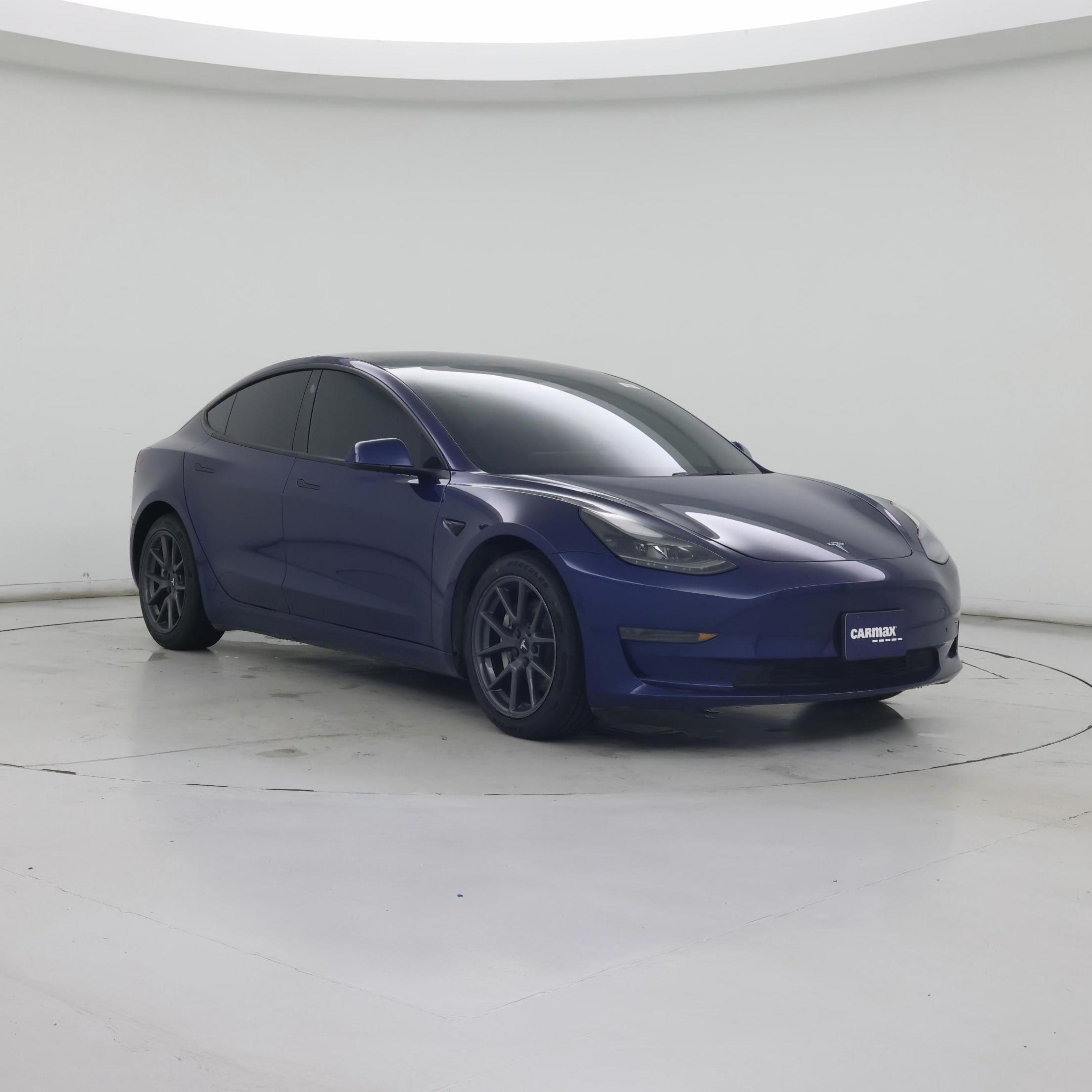 Blue 2022 Tesla Model 3 RWD Sedan Rear-Wheel Drive Automatic