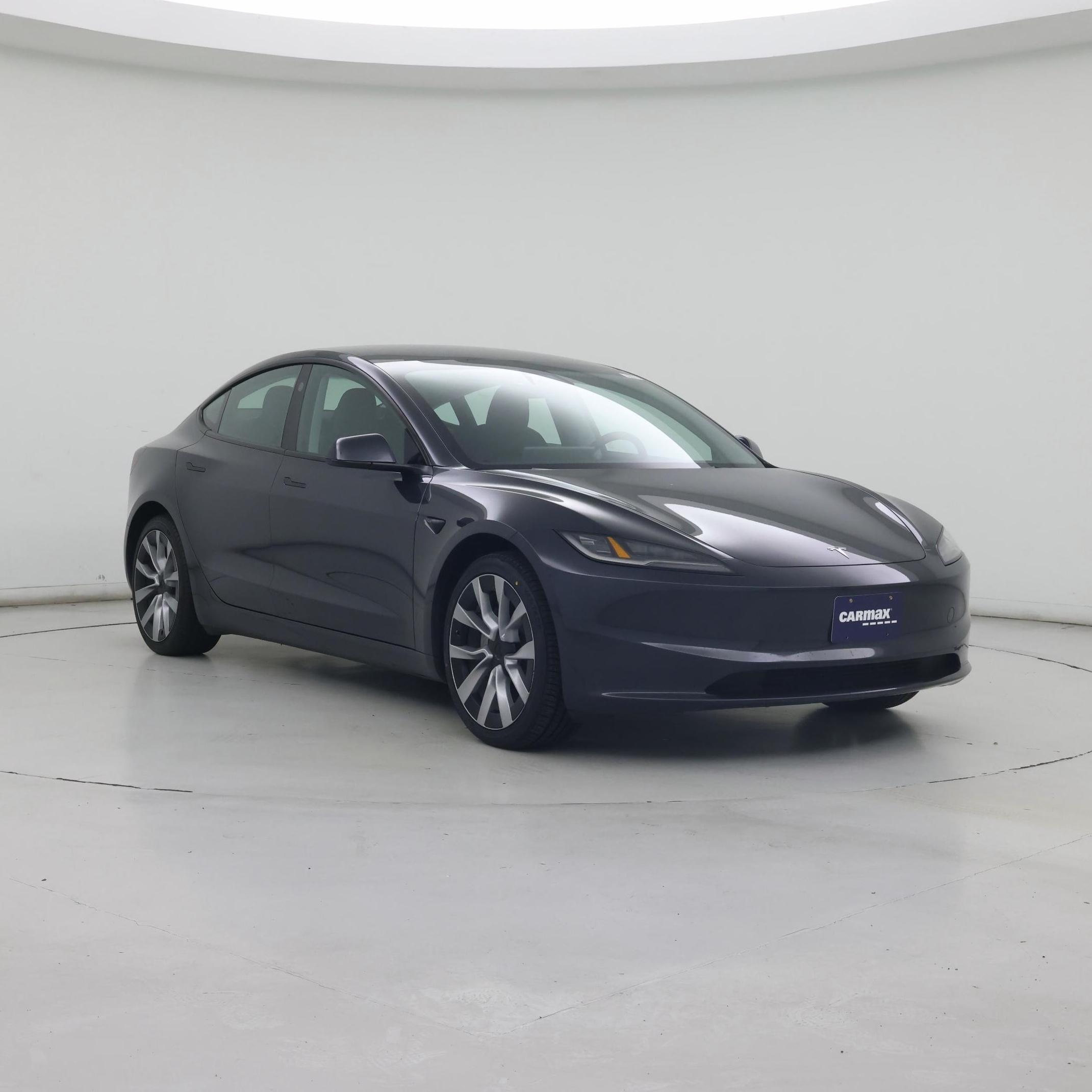 Gray 2024 Tesla Model 3 Sedan Rear-Wheel Drive Automatic