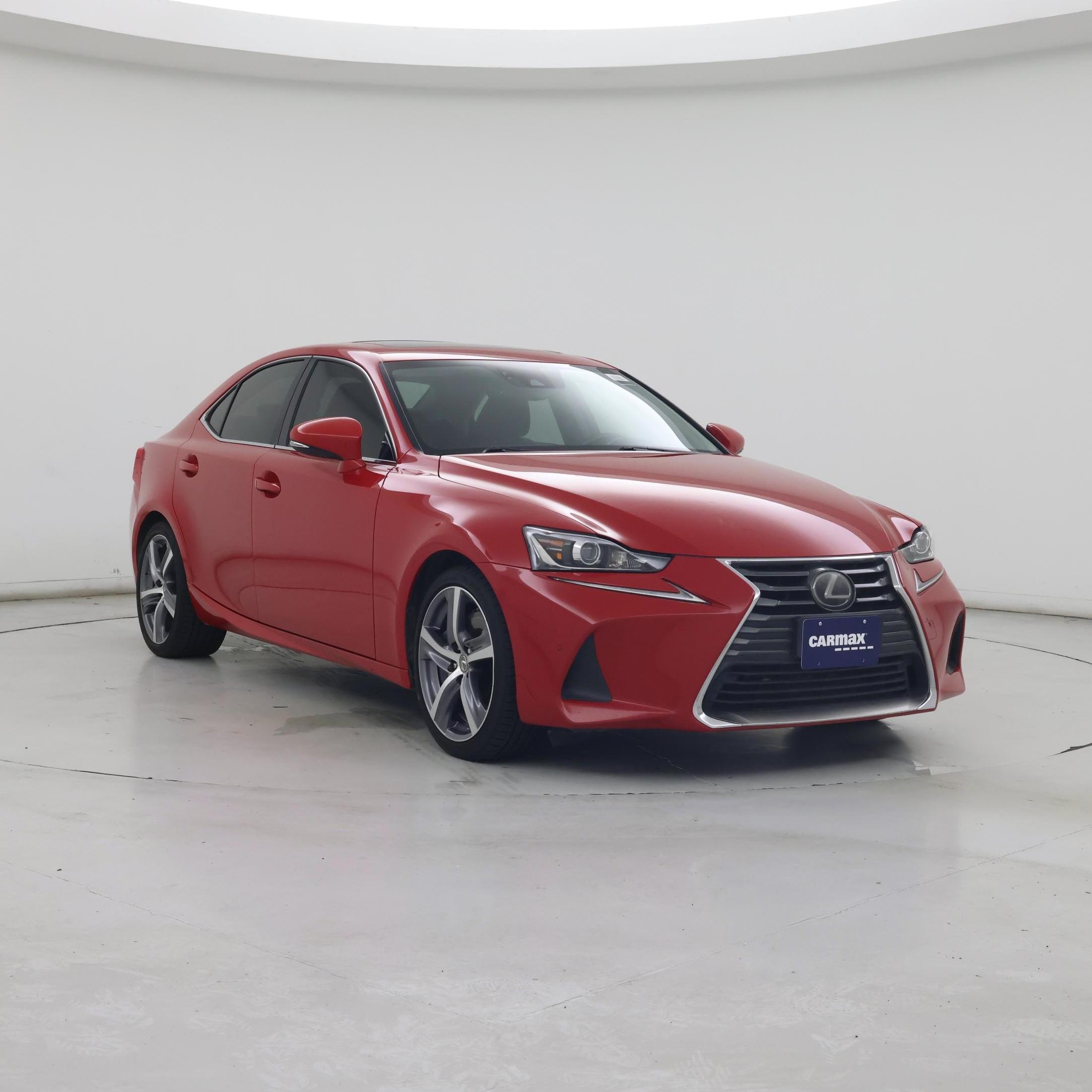 Red 2018 Lexus IS Sedan Rear-Wheel Drive Automatic