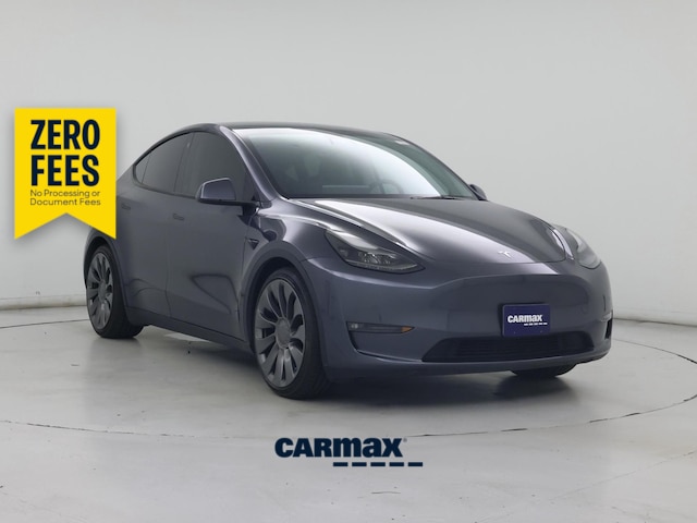 Gray 2022 Tesla Model Y Performance AWD SUV / Crossover All-Wheel Drive Automatic