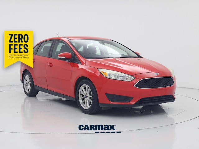 Red 2017 Ford Focus Sedan Front-Wheel Drive Manual