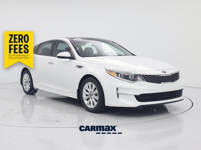 White 2017 Kia Optima Sedan Front-Wheel Drive Automatic