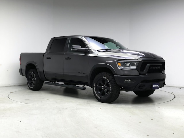 Blue 2023 RAM 1500 Rebel Crew Cab 4WD Pickup Truck Four-Wheel Drive Automatic