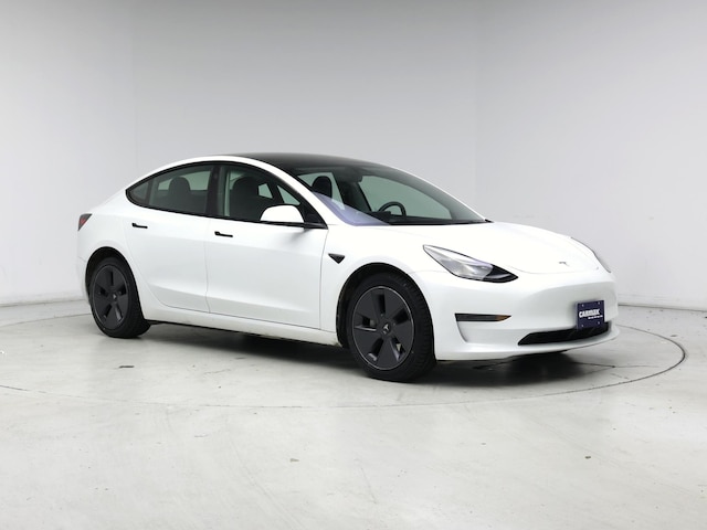 White 2023 Tesla Model 3 RWD Sedan Rear-Wheel Drive Automatic