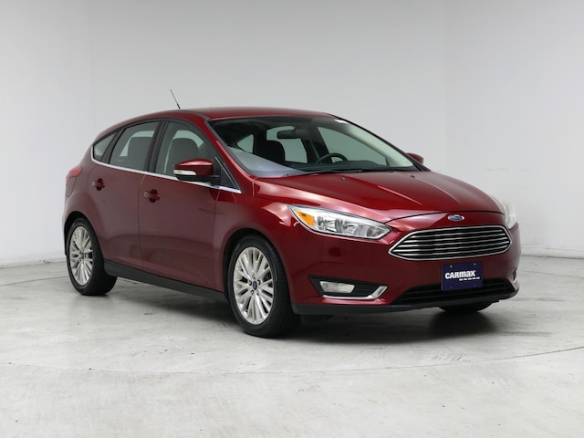 Red (Burgundy) 2015 Ford Focus Titanium Hatchback Hatchback Front-Wheel Drive Automatic