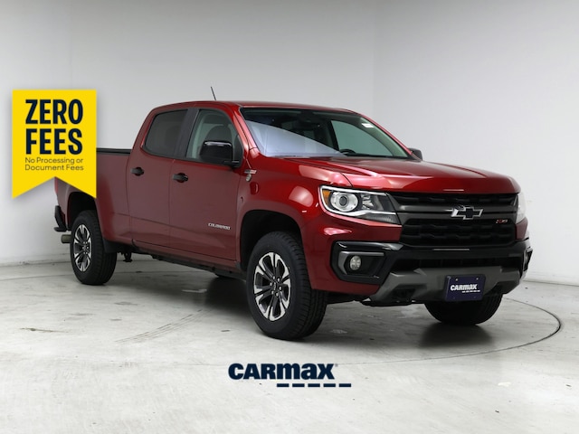 Red 2021 Chevrolet Colorado Z71 Crew Cab 4WD Pickup Truck Four-Wheel Drive Automatic