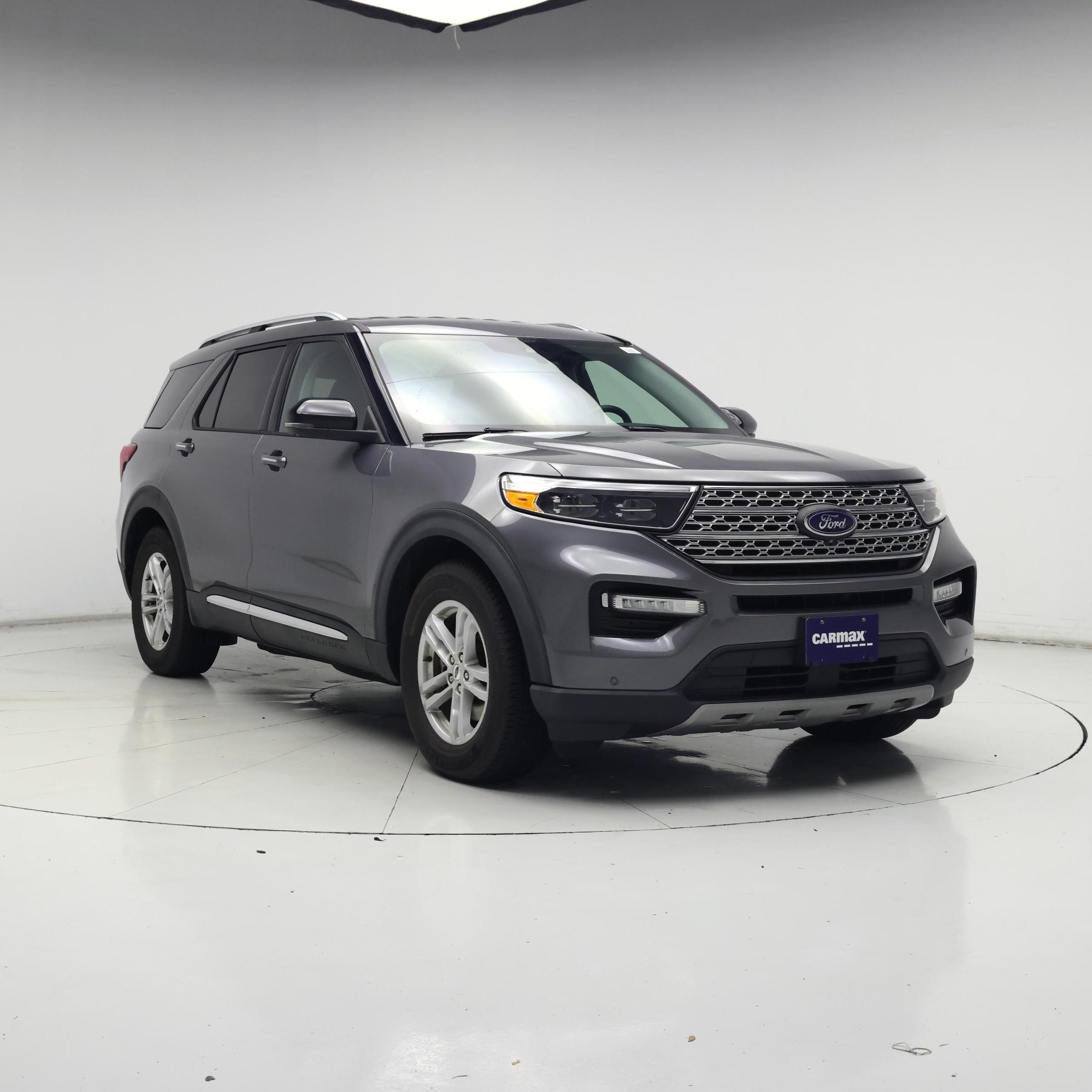 Gray 2021 Ford Explorer SUV / Crossover Rear-Wheel Drive Automatic