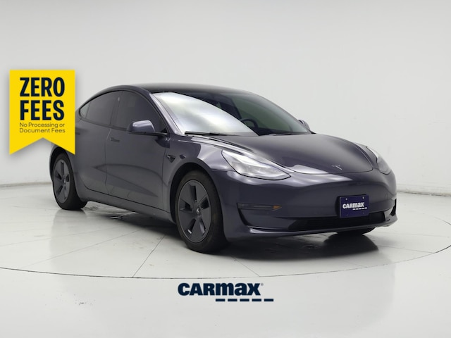 Gray 2022 Tesla Model 3 Long Range AWD Sedan All-Wheel Drive Automatic