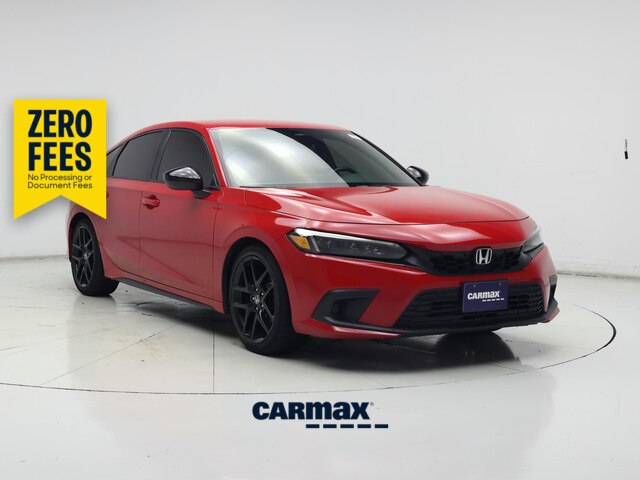Red 2024 Honda Civic Hatchback Sport FWD Hatchback Front-Wheel Drive Automatic