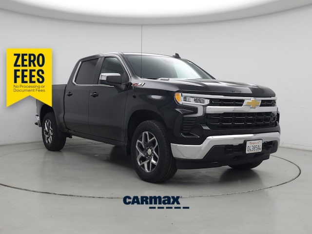 Black 2024 Chevrolet Silverado 1500 Pickup Truck Four-Wheel Drive Automatic
