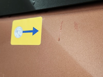 Trunk or Hatch Rear Cosmetic Imperfection