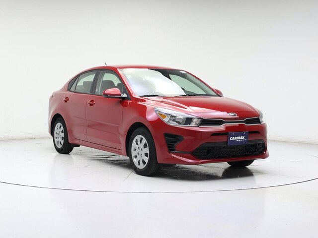 Red 2021 Kia Rio S FWD Sedan Front-Wheel Drive Automatic