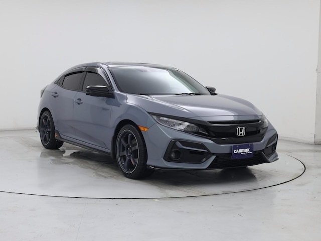 Gray 2021 Honda Civic Hatchback Sport Touring FWD Hatchback Front-Wheel Drive Automatic