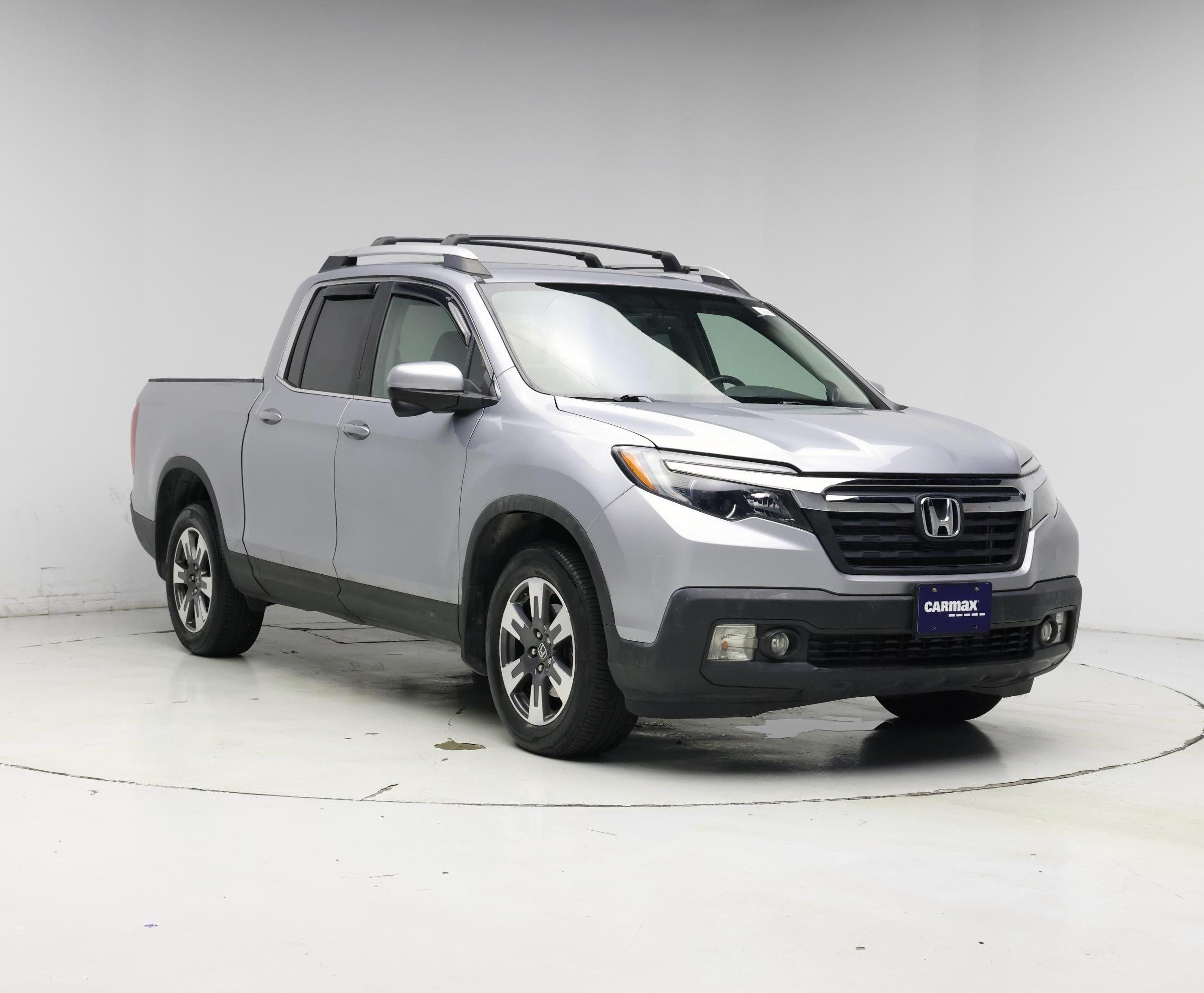 Silver 2017 Honda Ridgeline RTL-T AWD Pickup Truck All-Wheel Drive Automatic