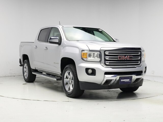 Silver 2016 GMC Canyon SLT Crew Cab 4WD Pickup Truck Four-Wheel Drive Automatic