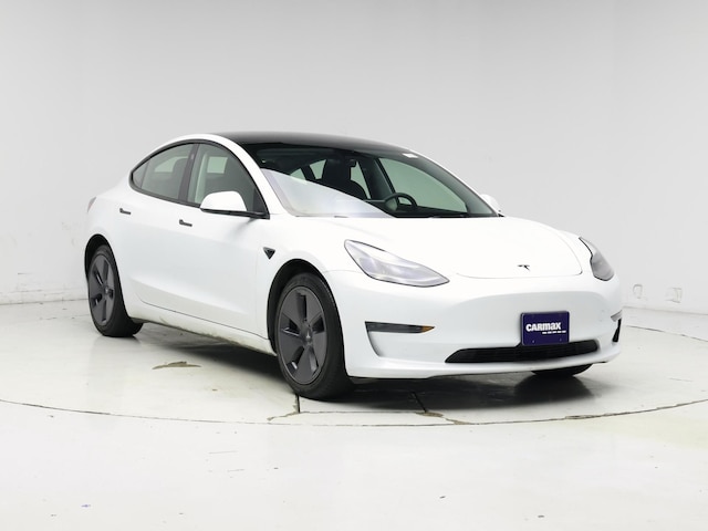 White 2023 Tesla Model 3 RWD Sedan Rear-Wheel Drive Automatic