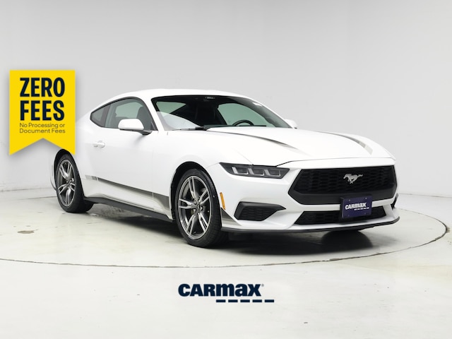 White 2024 Ford Mustang EcoBoost Premium Fastback RWD Coupe Rear-Wheel Drive Automatic