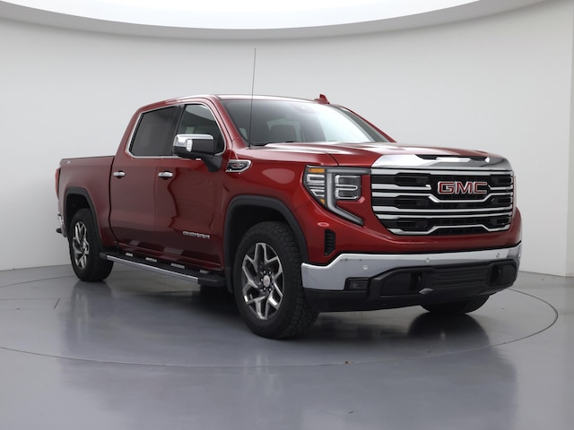 Red 2022 GMC Sierra 1500 SLT Crew Cab 4WD Pickup Truck Four-Wheel Drive Automatic