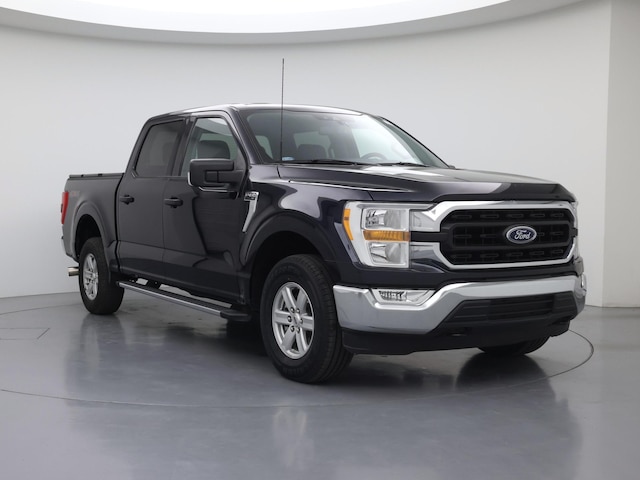 Blue 2021 Ford F-150 XLT SuperCrew 4WD Pickup Truck Four-Wheel Drive Automatic