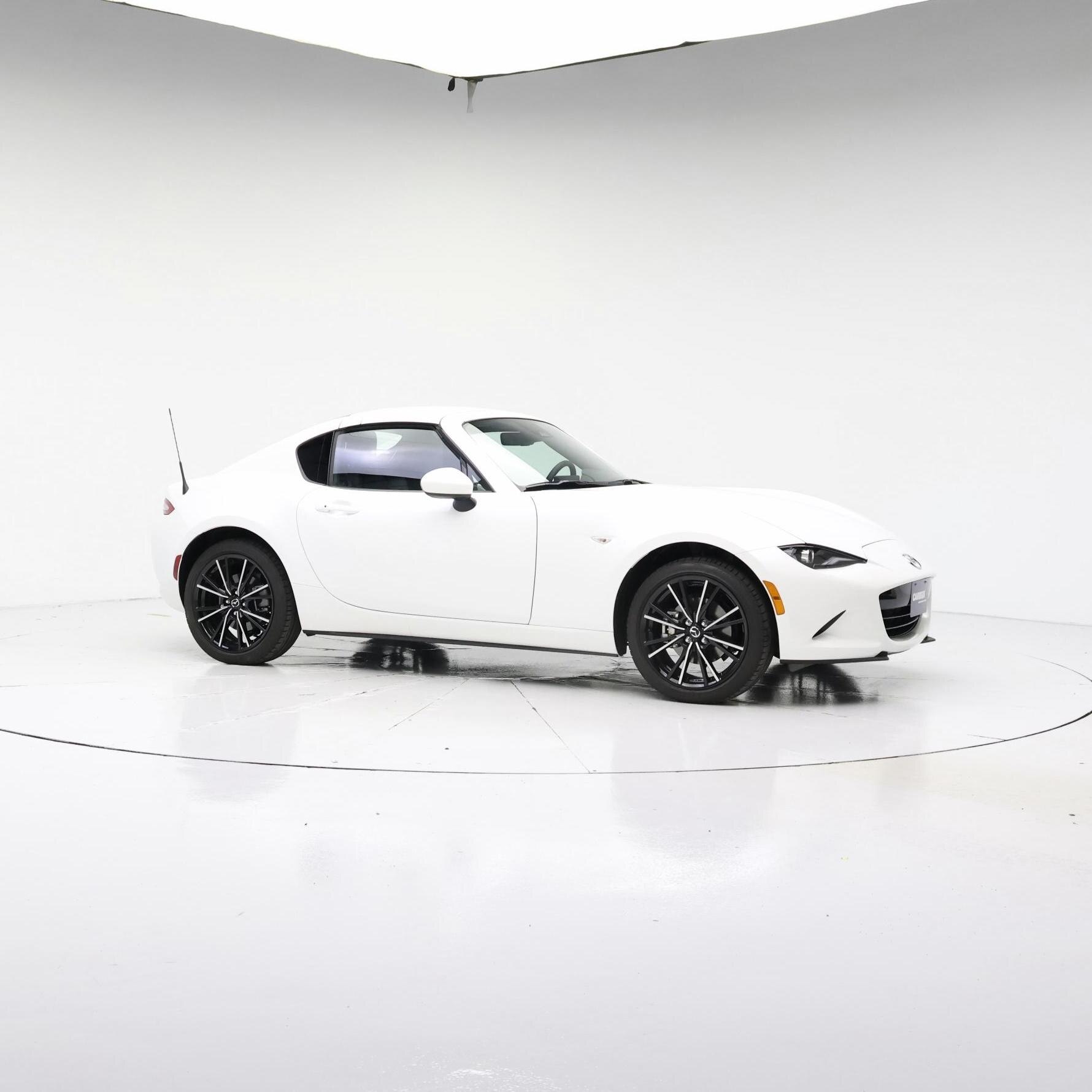 White 2024 Mazda MX-5 Miata Convertible Rear-Wheel Drive Manual