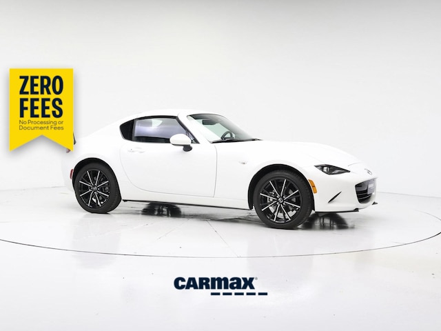 White 2024 Mazda MX-5 Miata Convertible Rear-Wheel Drive Manual