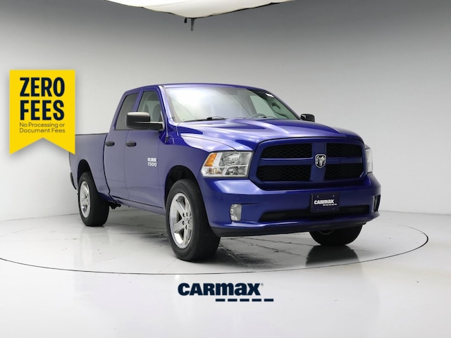 Blue 2017 RAM 1500 Pickup Truck Four-Wheel Drive Automatic