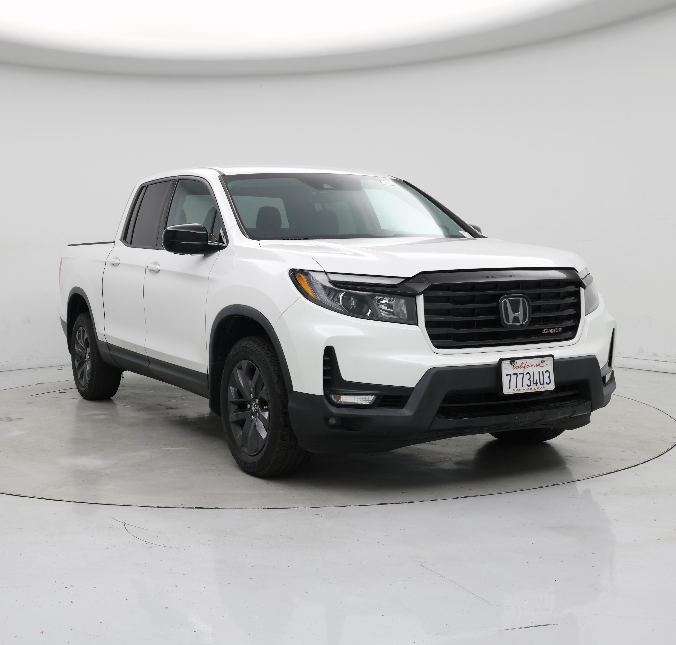 White 2023 Honda Ridgeline Pickup Truck All-Wheel Drive Automatic