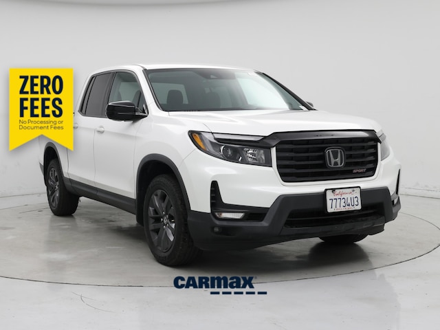 White 2023 Honda Ridgeline Pickup Truck All-Wheel Drive Automatic
