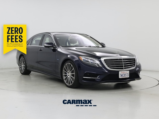 Blue 2016 Mercedes-Benz S-Class S 550 Hybrid Plug-in Sedan Rear-Wheel Drive Automatic