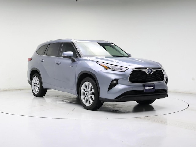 Silver 2021 Toyota Highlander Hybrid Limited FWD SUV / Crossover Front-Wheel Drive Continuously Variable Transmission
