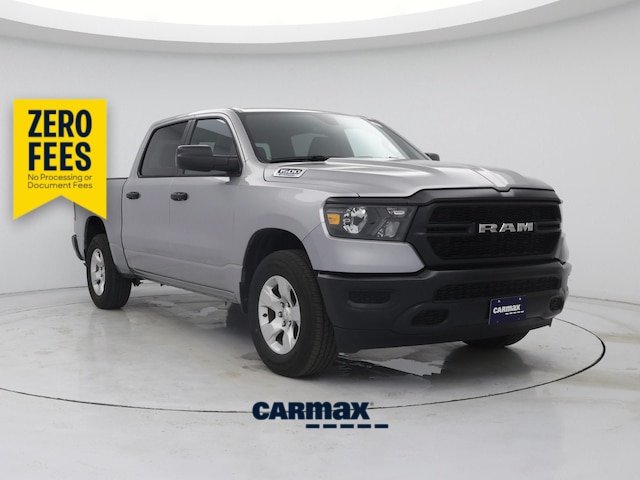 Silver 2024 RAM 1500 Tradesman Crew Cab 4WD Pickup Truck Four-Wheel Drive Automatic