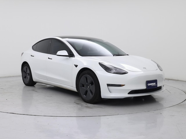 White 2023 Tesla Model 3 RWD Sedan Rear-Wheel Drive Automatic