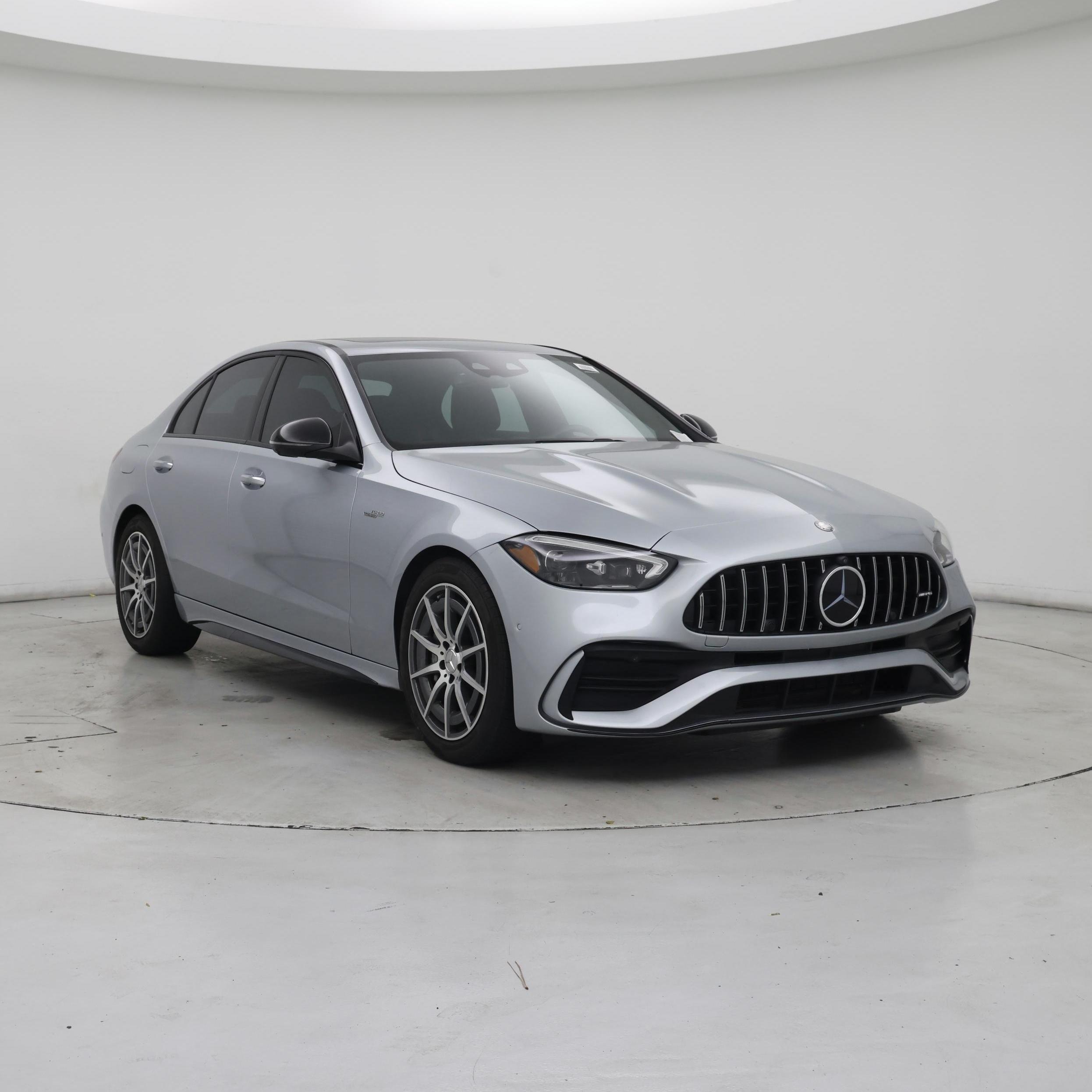 Silver 2024 Mercedes-Benz C-Class Sedan All-Wheel Drive Automatic
